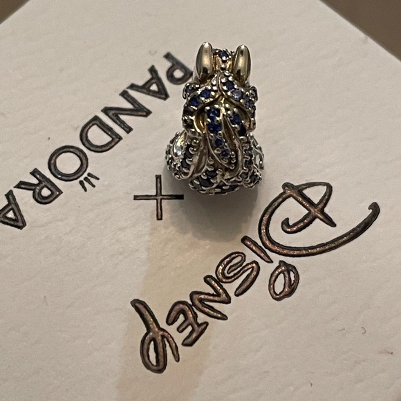 NIB Authentic Disney x Pandora Frozen Nokk Horse Charm with sparkly cz blue HTF - Picture 6 of 9